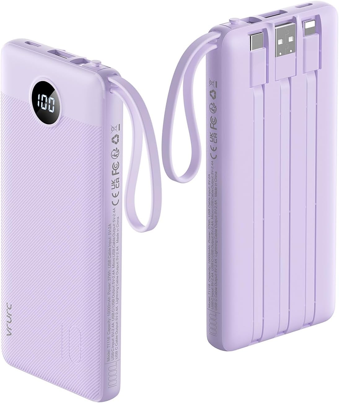 SUMMIT Portable Charger Power Bank, 10000mAh Travel Essentials Battery ...