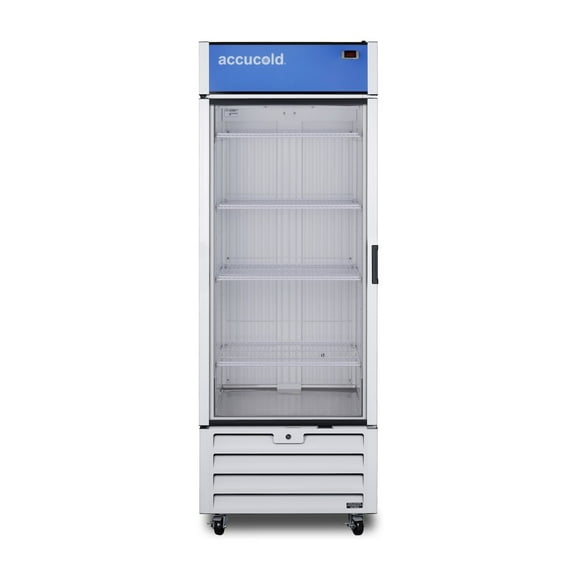 Full-sized glass door commercial display freezer