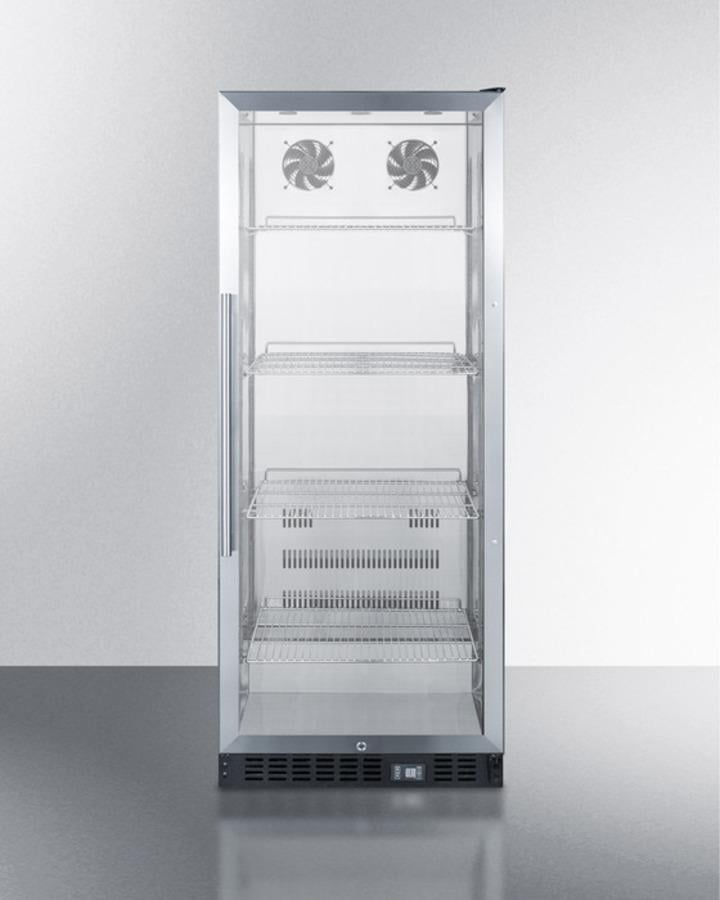 Black Stainless Steel 11 Cubic Feet Commercial Beverage Cooler