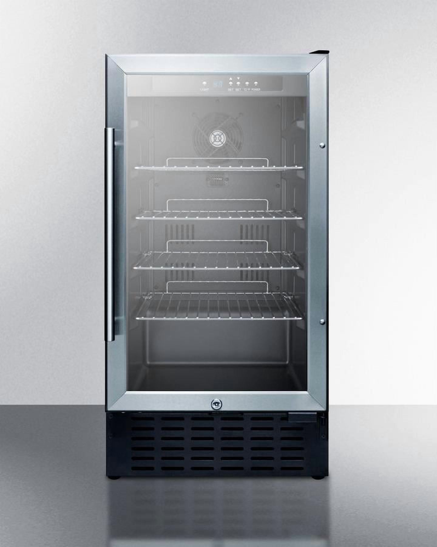 18" Wide Built-In Beverage Center, Black