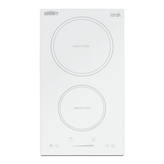 SUMMIT 12" Wide 208-240V 2-Zone Induction Cooktop