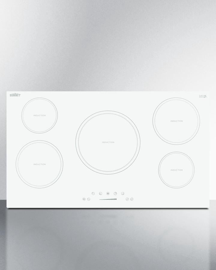 36" Wide 208-240V 5-Zone Induction Cooktop