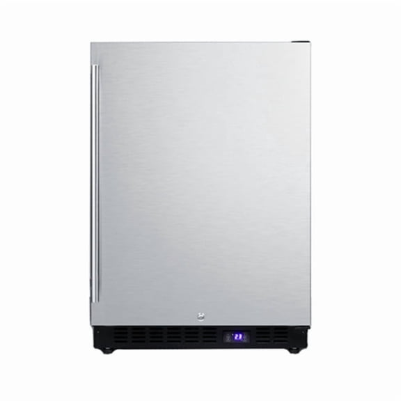 24" Wide Outdoor All-Freezer, Black Cabinet