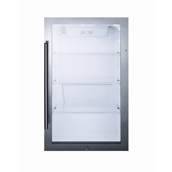 Shallow Depth Indoor/Outdoor Beverage Cooler, White