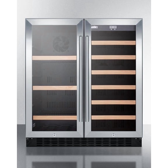 Summit 35 Bottle 30" Wide Built-In Wine/Beverage Center (SWBV3071)