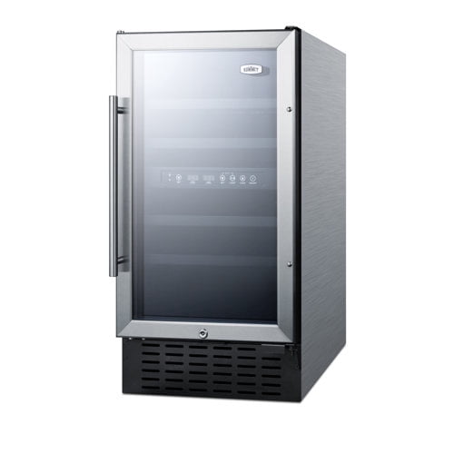 18" Wide Built-In Wine Cellar, ADA Compliant, silver