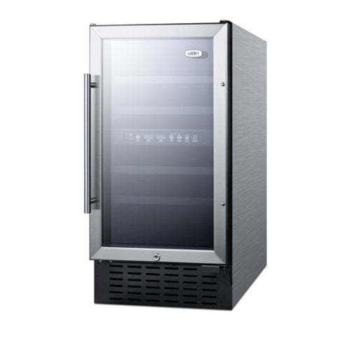 18" Wide Built-In Wine Cellar, ADA Compliant, silver