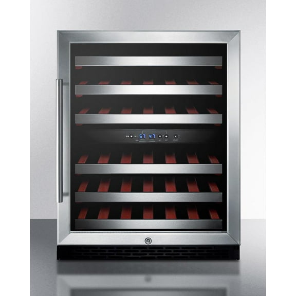 24" Wide Built-In Wine Cellar, ADA Compliant, Black
