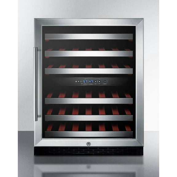 24" Wide Built-In Wine Cellar, ADA Compliant, Black