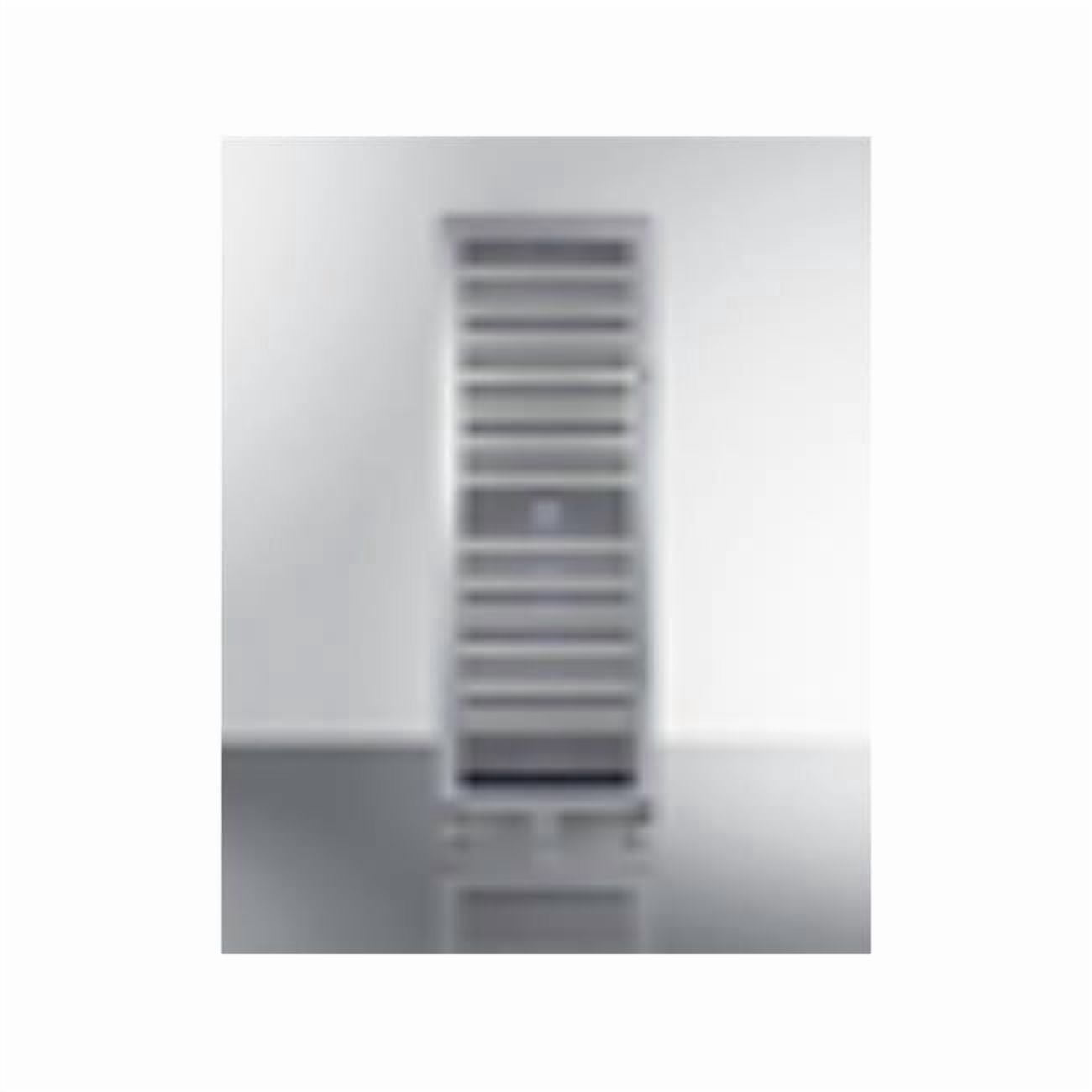 Summit SWCP2163LHD 23.63 in. Wide Left Hinge Glass Door Dual-Zone Wine Cellar - Black