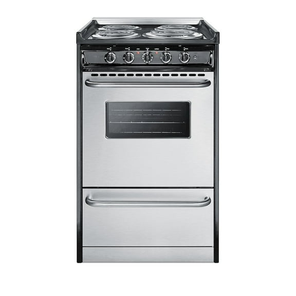 Summit Professional 20-Inch 4-Burner Slide-In Electric Range