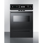 24 Wide Gas Wall Oven, Black