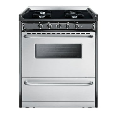 SUMMIT 30" Wide Gas Range, Open Burners