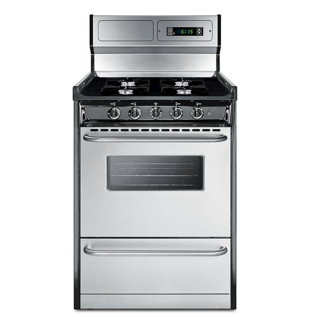 SUMMIT 24" Wide Gas Range, Open Burners