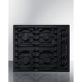 thumbnail image 1 of Summit Appliance TTL033S 24 in. Wide 4-Burner Gas Cooktop, Black, 1 of 4