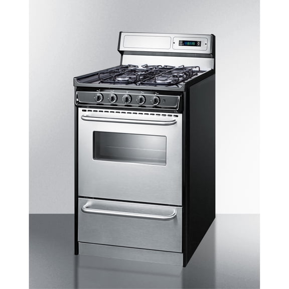 20" Wide Gas Range, Sealed Burners