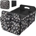 thumbnail image 1 of SUMMIT-Trunk Organizer, Collapsible Trunk Organizers and Storage, Car Accessories for Women and Men, Multi-Compartment Trunk Storage Organizer for SUV, Car, Mini-Van - Floral, 1 of 17