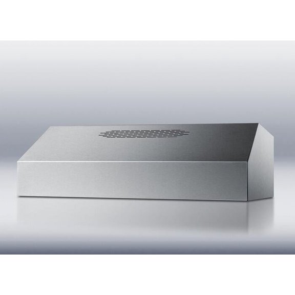 Summit Ultra Series ULT2830SS 30 Canopy Pro Style Under-Cabinet Range Hood With 390 CFM Internal Blower  Variable Speed  Dual Halogen Lights  Covertible To Recirculating  In Stainless Steel
