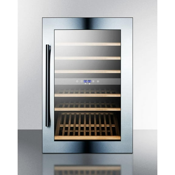 Summit 24-Inch 59 Bottle Built-In Dual Zone Wine Cellar / Cooler