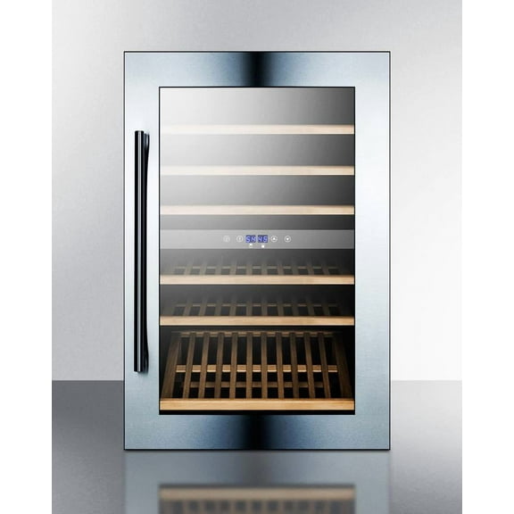 Summit 24-Inch 59 Bottle Built-In Dual Zone Wine Cellar / Cooler