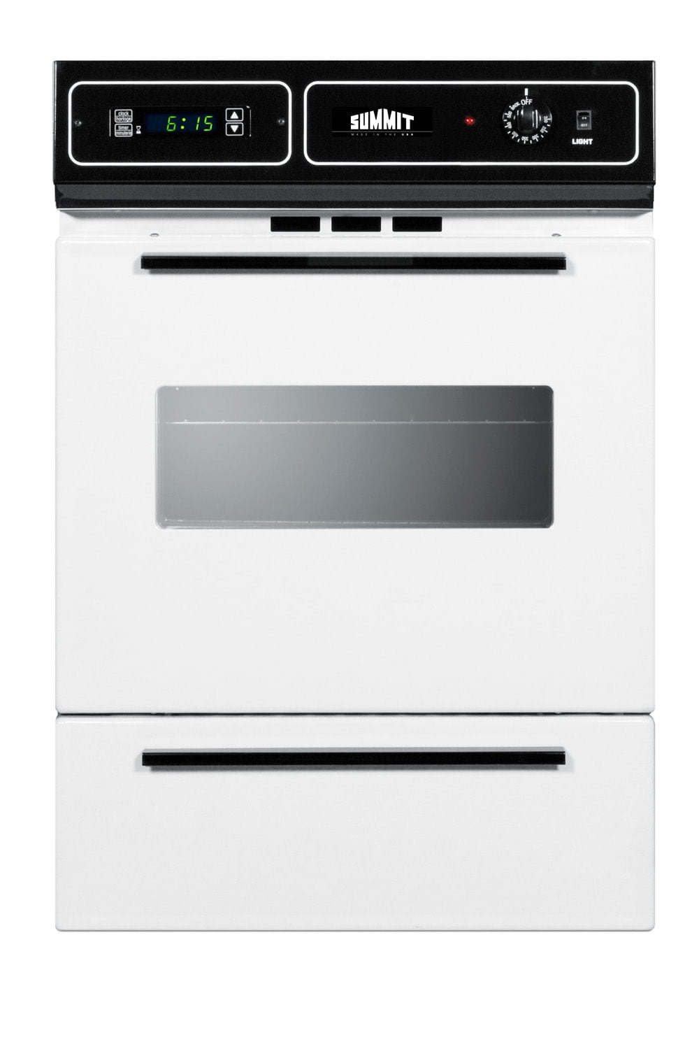 24" Wide Gas Wall Oven, White