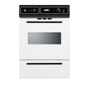 24 Wide Gas Wall Oven, White