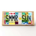 SUMMR☀️SUN Cancer Themed (Zodiac) Custom Pine Plaque Sign and License