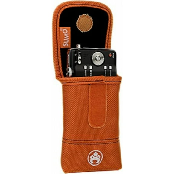 SUMO Carrying Case (Flap) iPod, iPhone, Digital Player, Cellular Phone, Camera - Orange - Denier Nylon, Ballistic Nylon - Belt Clip