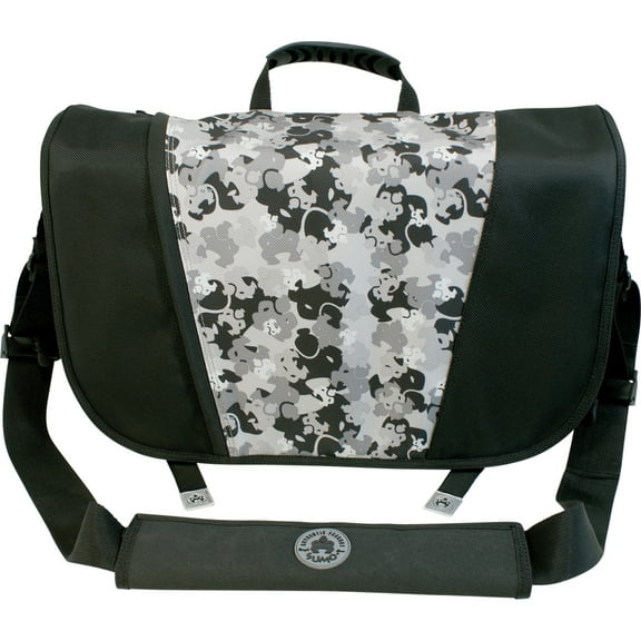 SUMO Carrying Case (Messenger) for 17.1" Notebook, Black, Silver