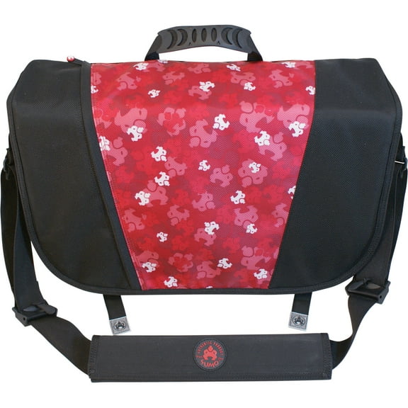 SUMO Messenger Bag, Black / Red