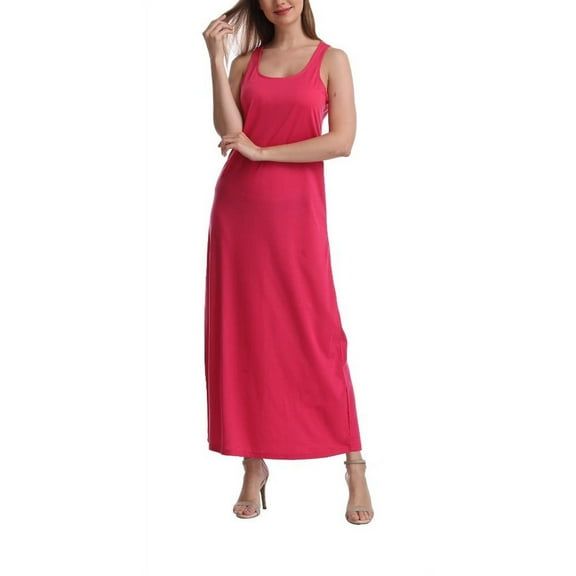 SUMONA Women Long Tank Tops Ankle Length Maxi Dress