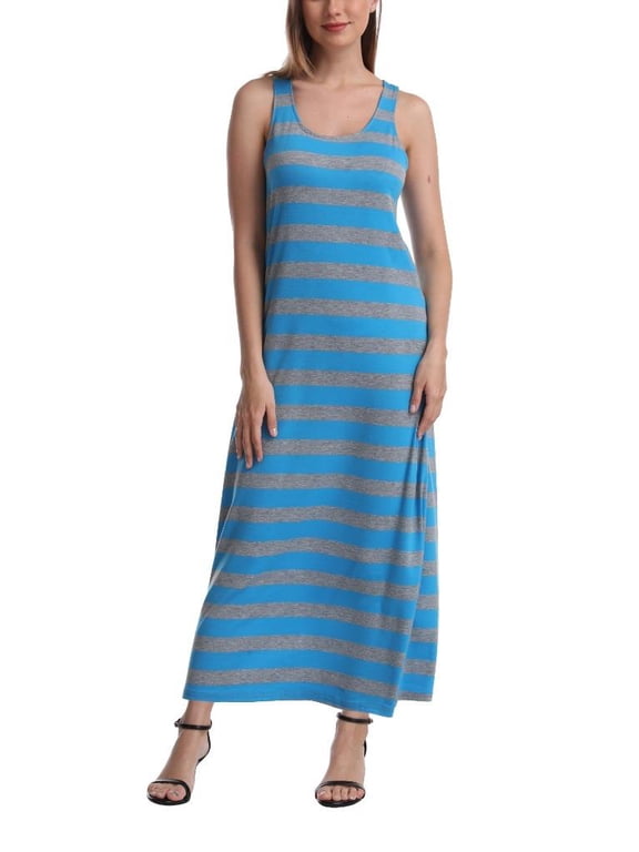 Women Long Tank Tops Ankle Length Maxi Dress