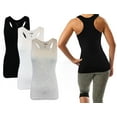 thumbnail image 1 of SUMONA Women Tank Tops Racerback Ribbed Rib A-Shirts Basic Sleeveless, 1 of 3