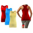 thumbnail image 1 of SUMONA Women Tank Tops Racerback Ribbed Rib A-Shirts Basic Sleeveless, 1 of 3