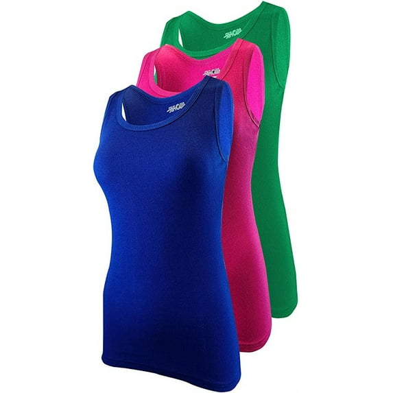 SUMONA Women Tank Tops Ribbed Rib A-Shirts Basic Sleeveless Tanks Top