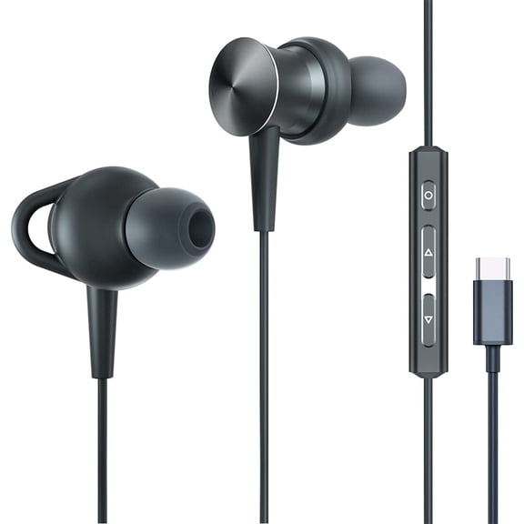 SUMWE USB C Headphones Type C Earphone with Microphone for iPhone 16/15 Pro/Max Samsung Galaxy W24 Z Flip5 S24/S23 Google Pixel 9/8/7/6 iPad Pro