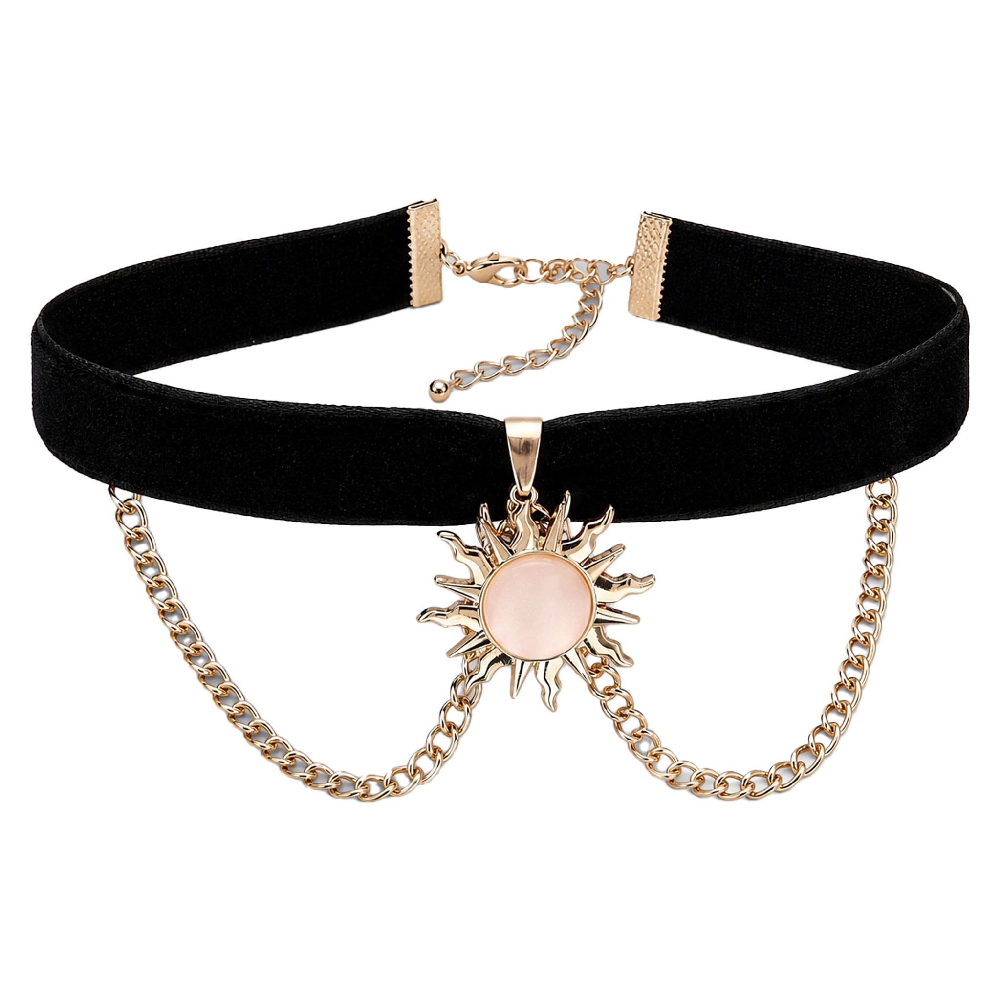 Celestial Sun Choker Costume Accessory for Adults, Gold, Halloween by Way To Celebrate