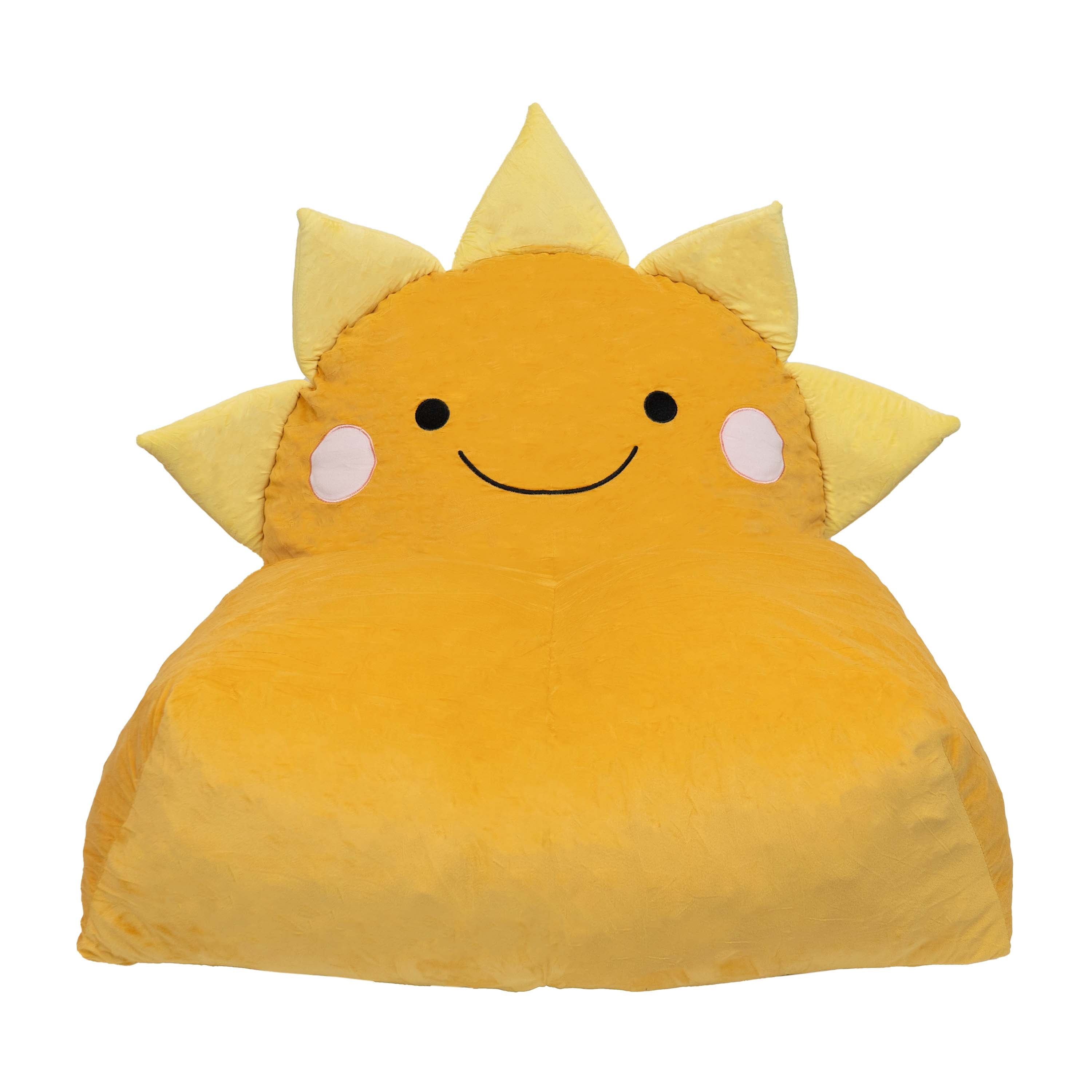 Mainstays Kids Compressed Foam Chair, Yellow Sun