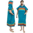 thumbnail image 1 of SUN CUBE Surf Poncho Changing Robe with Hood, Thick Quick Dry Microfiber Wetsuit Changing Towel for Surfing Beach Swim Outdoor Sports Men, Absorbent Wearable Towel Cover Up with Pocket, Sunset Blue, 1 of 6