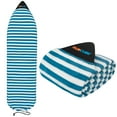 thumbnail image 1 of SUN CUBE Surfboard Sock Cover, Protective Surf Bag for Surfing Board, Light Stretchy Surfbag Sleeve for Shortboard, Hybrid (6'0'', Sea Blue), 1 of 1