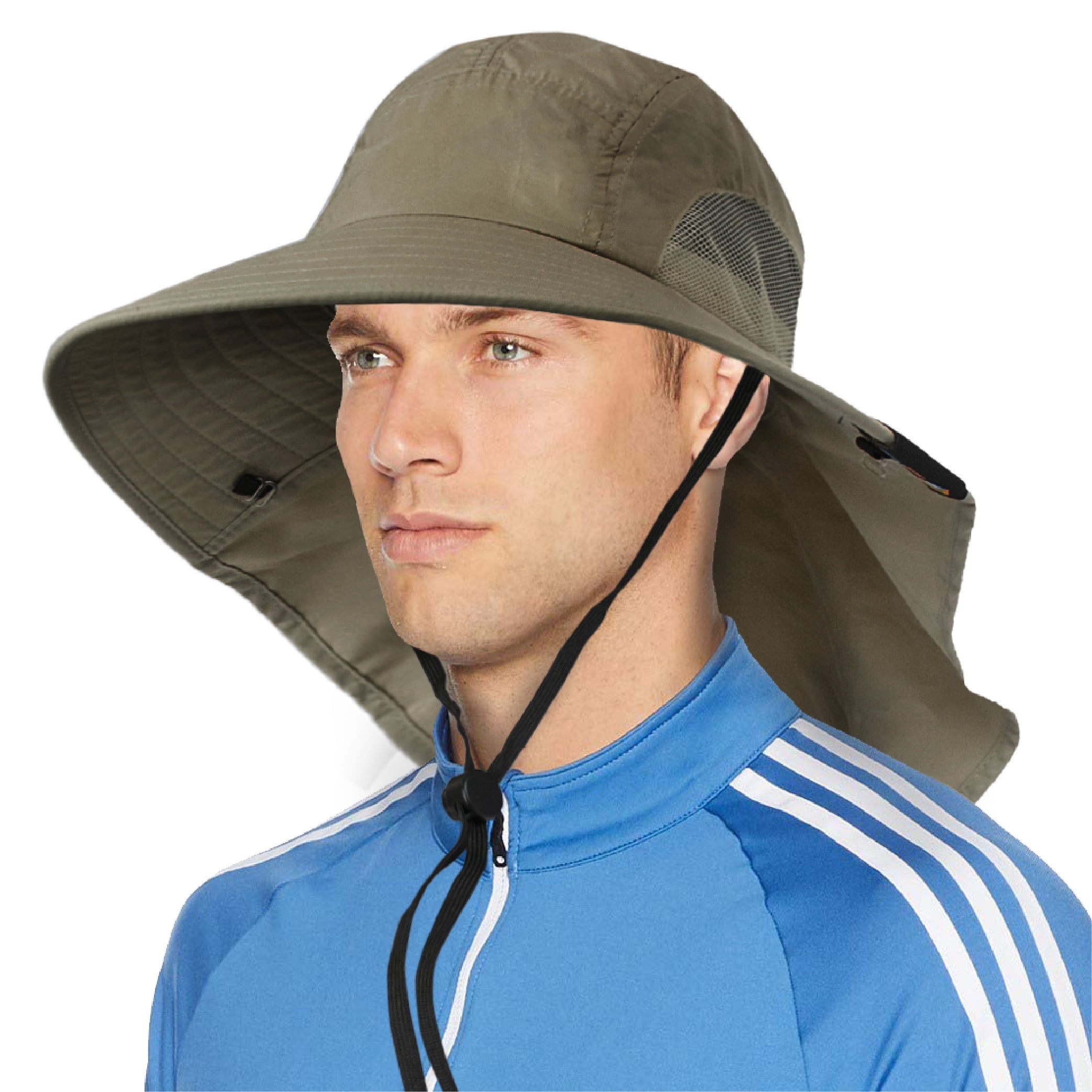 Moobody Sun Hat Protection Wide Brim Neck Flap Face Cover Multifunctional For Hiking Fishing Beach Other One Size