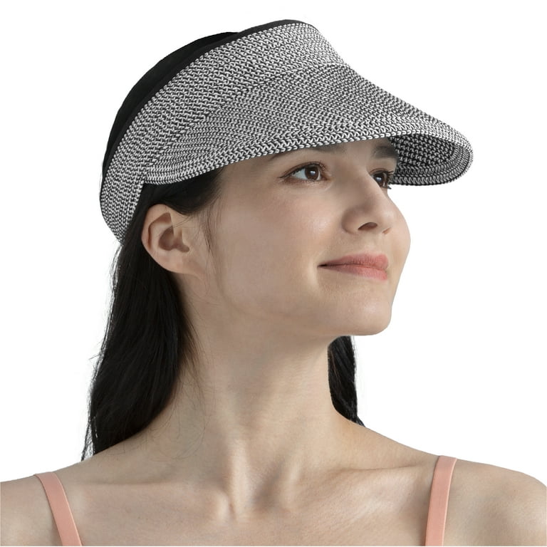 Women Summer Visor Hat Sun Wide Brim Cap Beach Uv Straw Cover Protection  Ladies