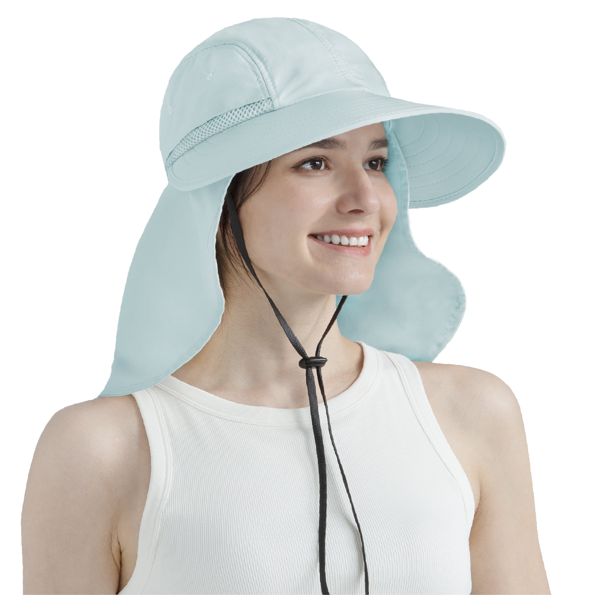 SUN CUBE Women Sun Hat Neck Flap Cover, UV Protection Wide Brim