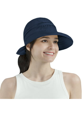 Visland Women Sun Hats, Women's Ponytail Bucket Hat Outdoor UV
