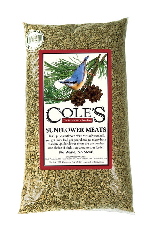 Cole's Sunflower Meats Bird Seed, 10-Pound