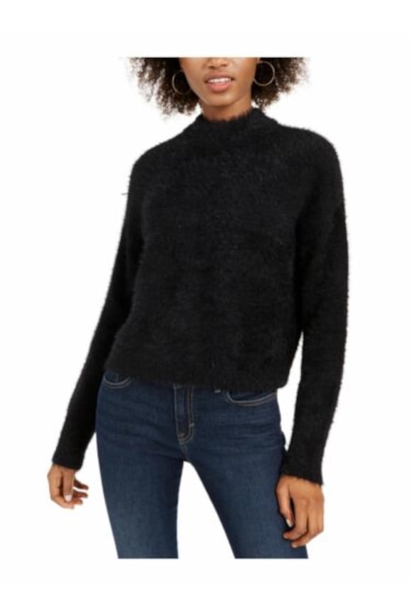 SUN+ MOON Womens Black Long Sleeve Turtle Neck Sweater XL