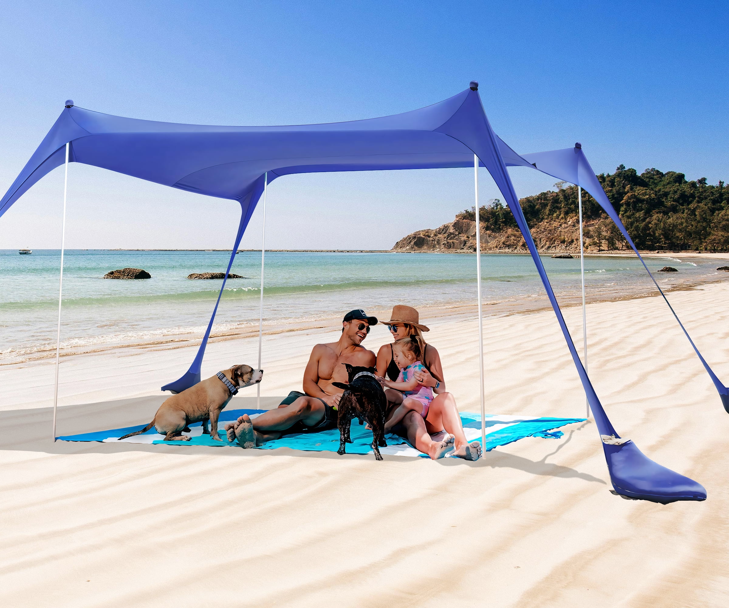 Amazon.com: KingCamp Beach Tent Pop Up Shade, 10s Easy Set