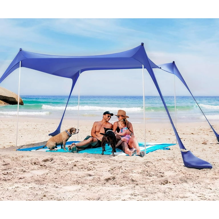 Free Shipping! Sun Ninja Pop-Up Beach Tent 10x10.5 ft with