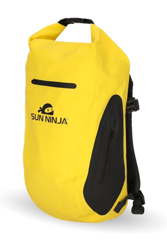 Dry Bag Backpack, Waterproof Floating Drybag for Kayaking & SUP, Dry Bags Waterproof Backpack for Men & Women, Dry Sack Waterproof Bag, 20L Capacity - Yellow