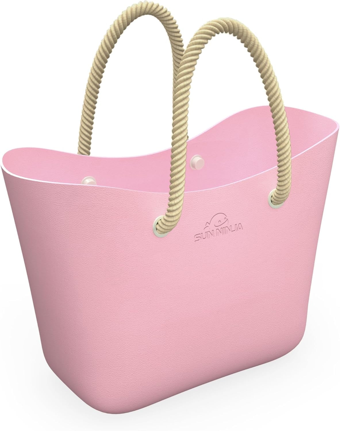 SUN NINJA Rubber Tote Bag - Plastic Beach Bag XL - Extra